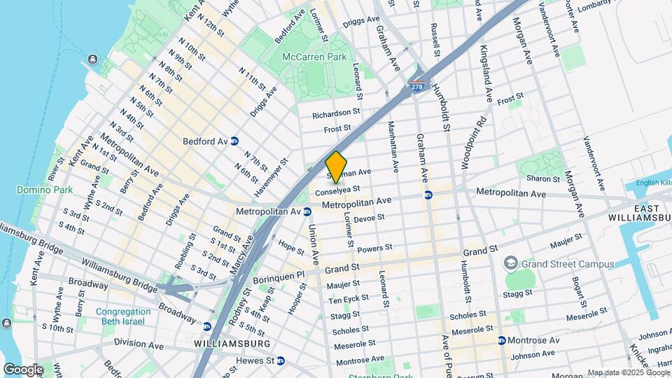39 Conselyea St Mapa y Detalles de la Ubicación