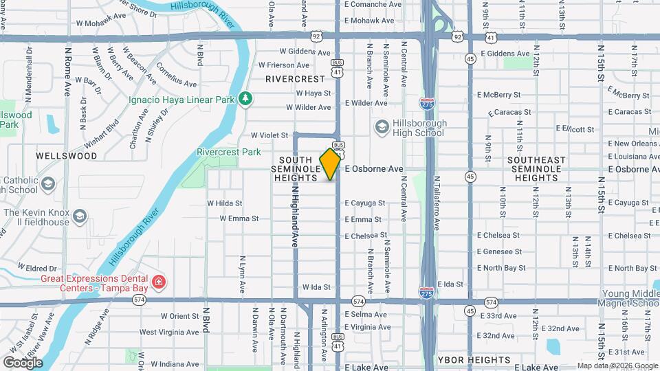 104 W Curtis St Map and Location Details