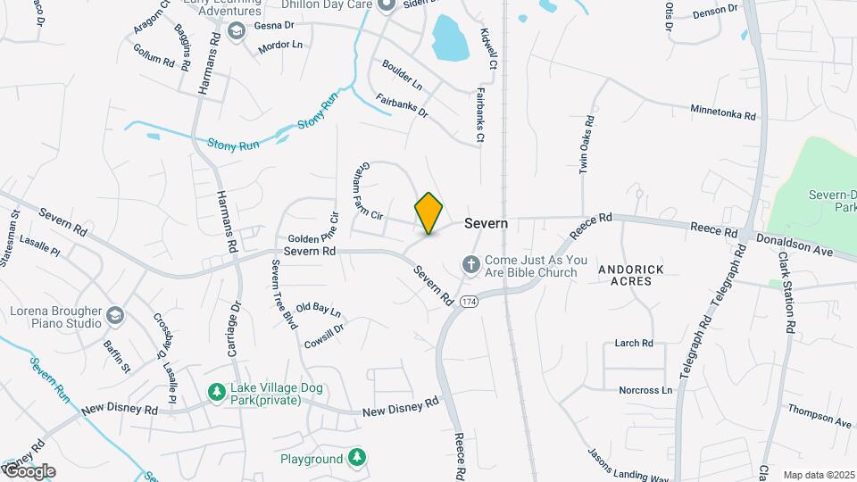 1333 Severn Station Rd Map and Location Details
