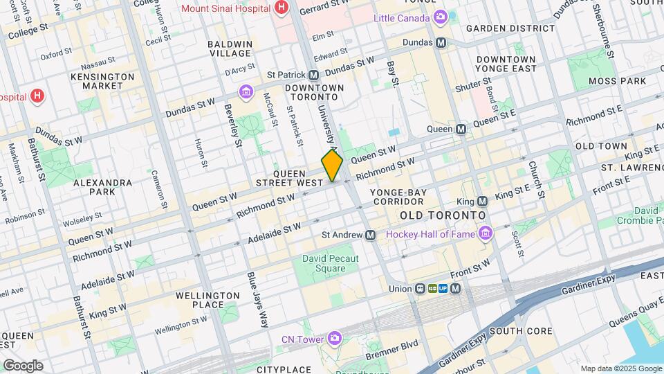 150 Simcoe St Map and Location Details