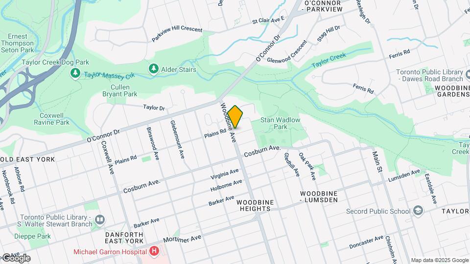 1405 Woodbine Ave Map and Location Details