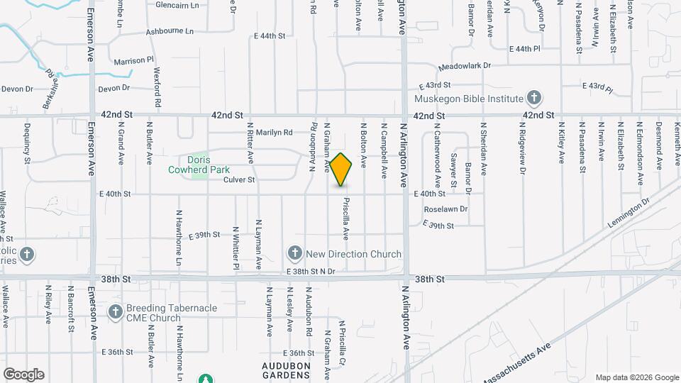 5820 E 40th St Map and Location Details