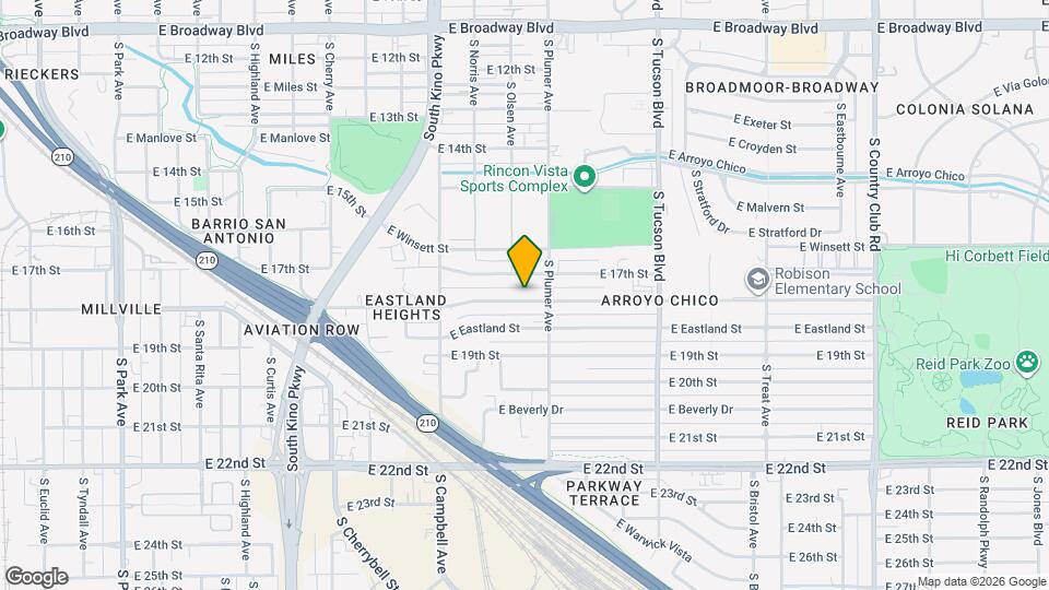 2115 E 18th St Map and Location Details