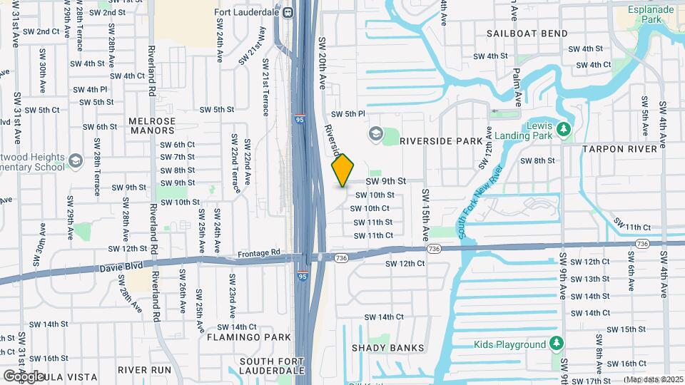 1913 Riverside Dr Map and Location Details