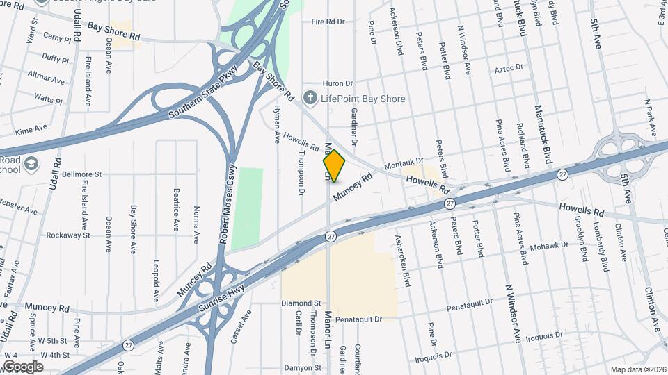 1321 Manor Ln Map and Location Details