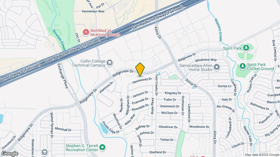 1522 Hennessey Dr Map and Location Details