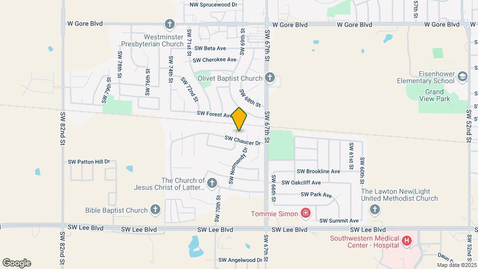 6733 SW Chaucer Dr Map and Location Details