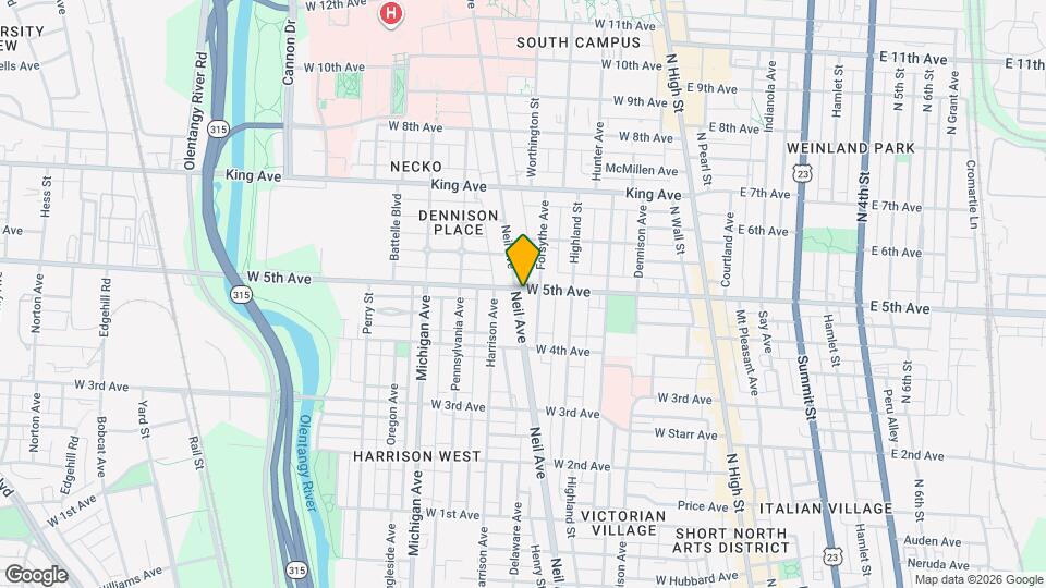 1256 Neil Ave, Unit 1256 Mapa y Detalles de la Ubicación