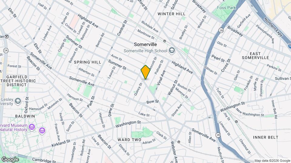 1 Prescott St, Unit 2 Map and Location Details