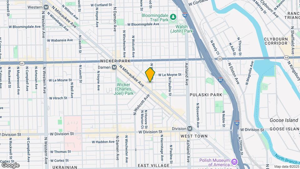 1430 N Wood St Map and Location Details