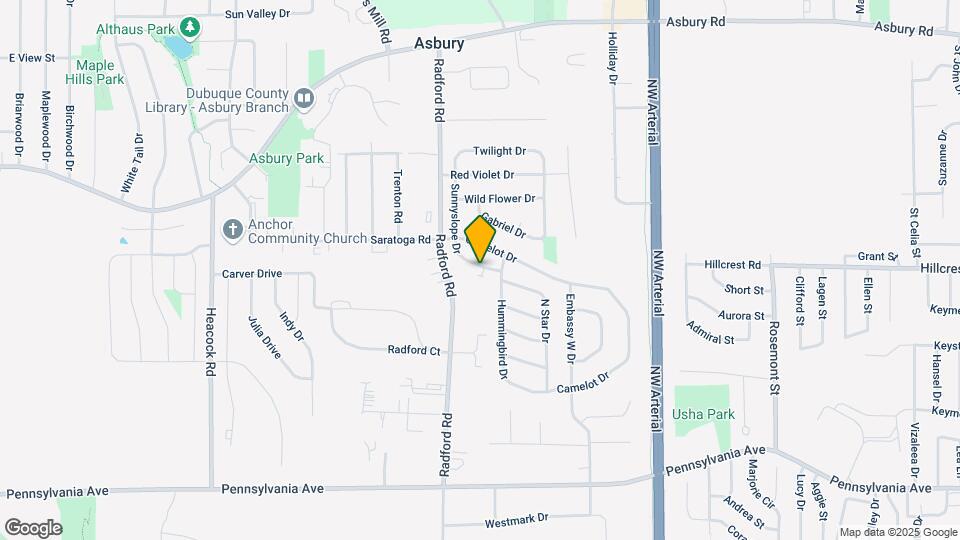 2167 Sunnyslope Dr, Unit WEST END Map and Location Details