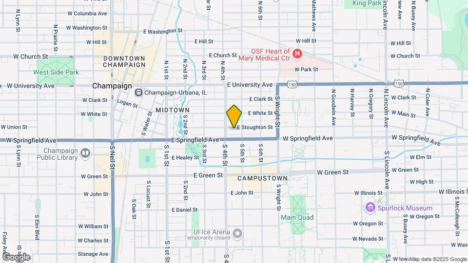 405 E Stoughton St Map and Location Details