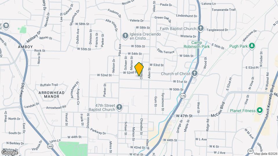 807 W 51st St Map and Location Details