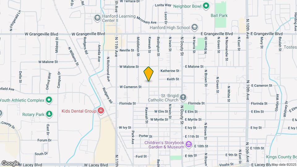 1202 Kaweah St Map and Location Details