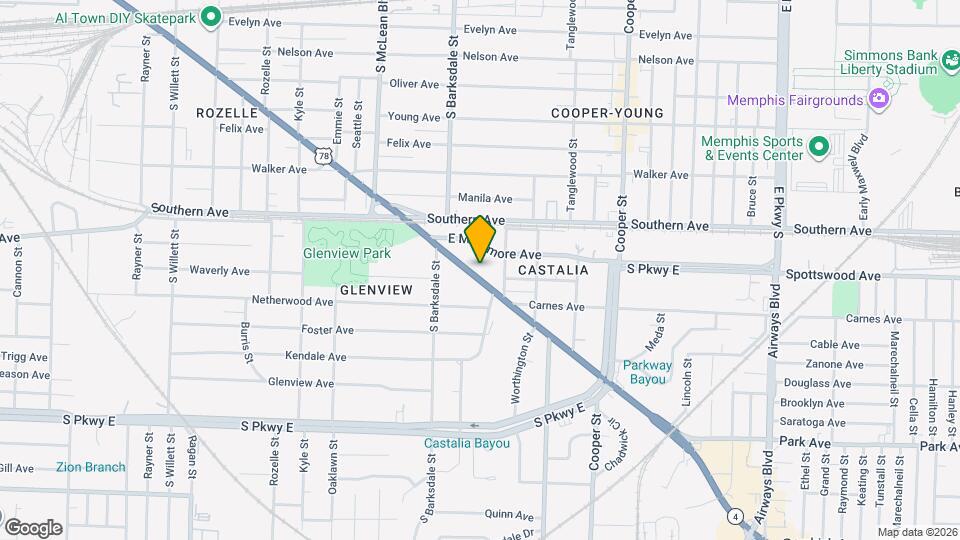 1956 Lamar Ave Map and Location Details