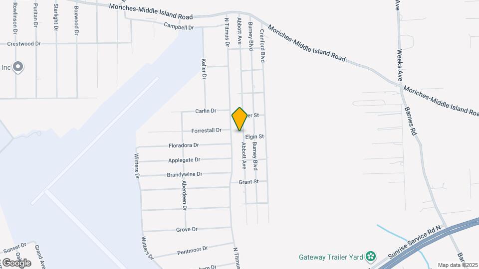 100 Abbott Ave, Unit 1 Bdrm first floor apt. Map and Location Details