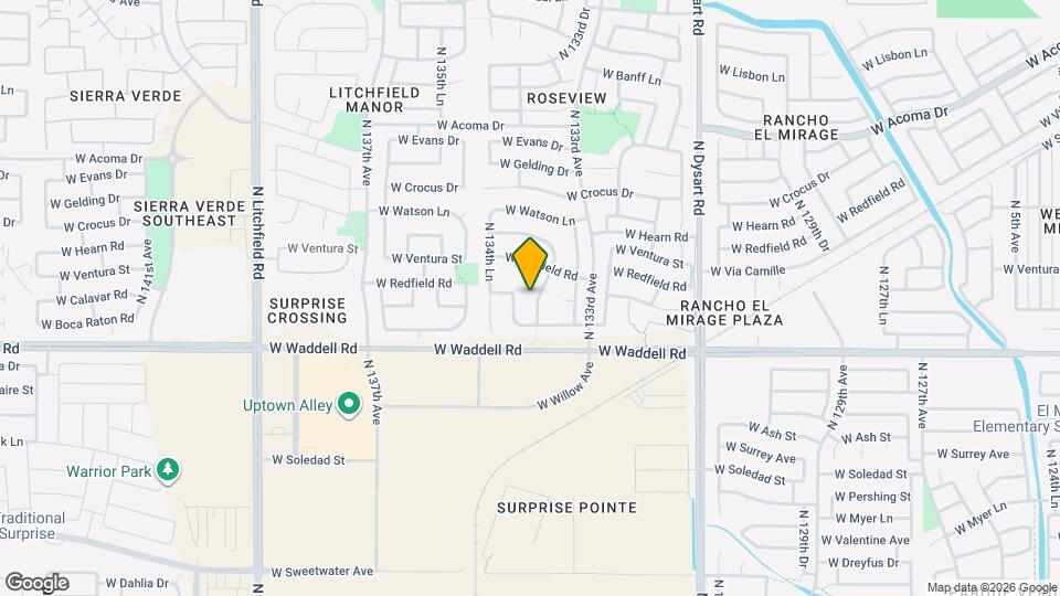 13964 N 133rd Ln Map and Location Details