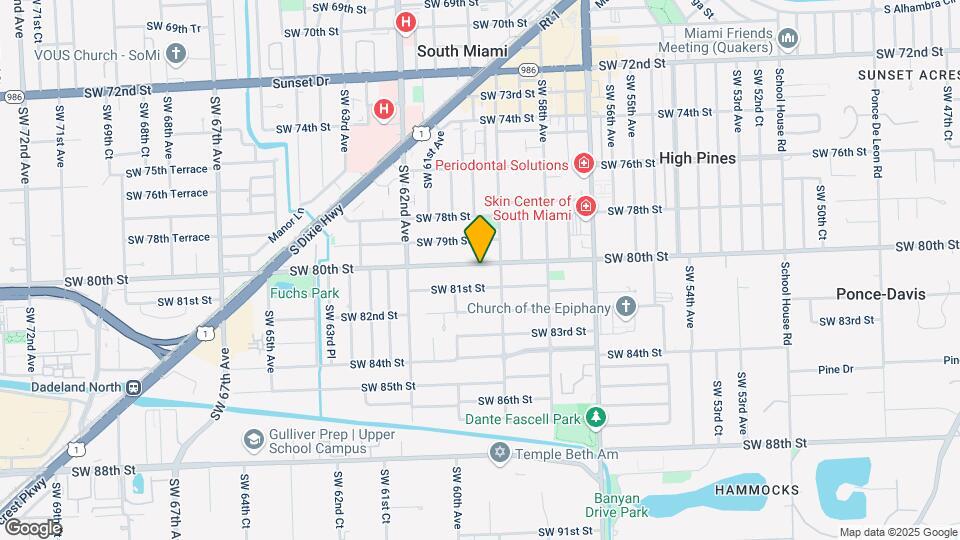 5930 SW 80th St Map and Location Details