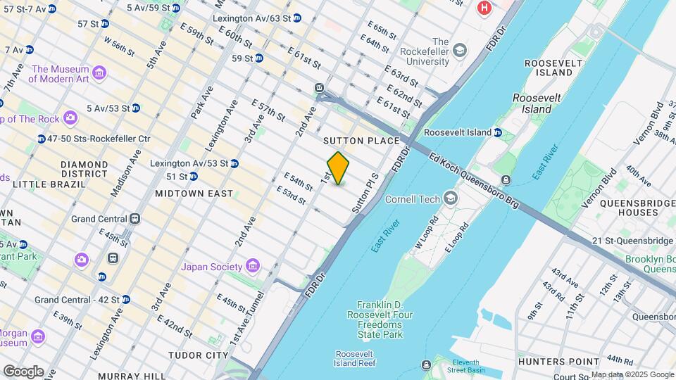 412 E 55th St Mapa y Detalles de la Ubicación