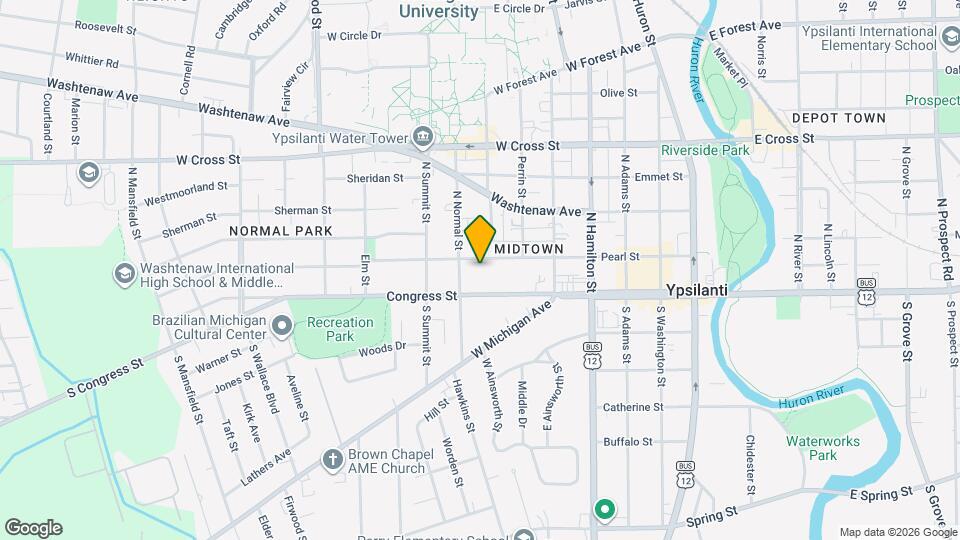 705 Pearl St Map and Location Details