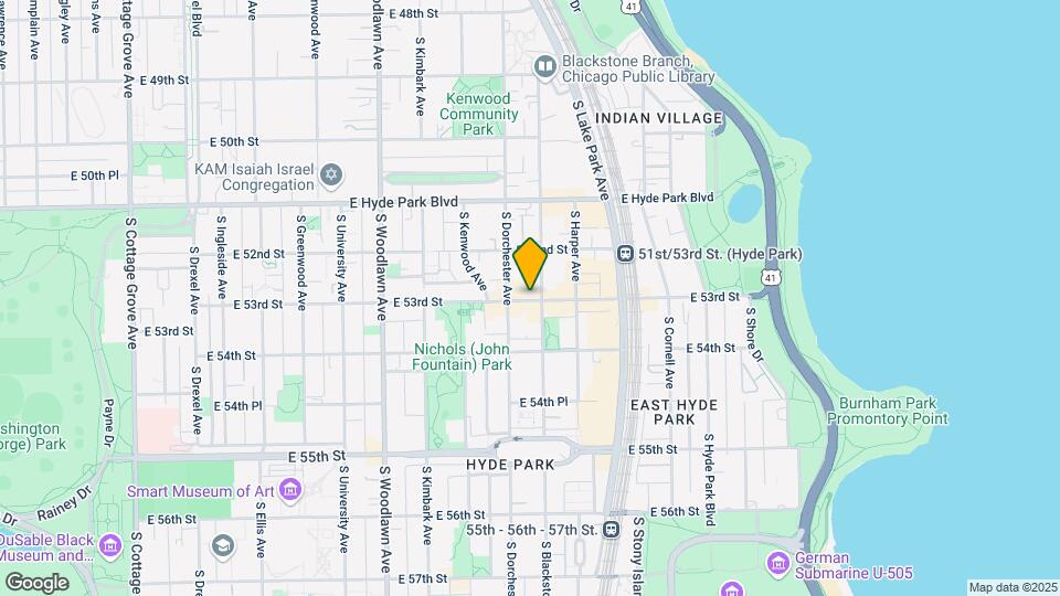 1424 E 53rd St Map and Location Details