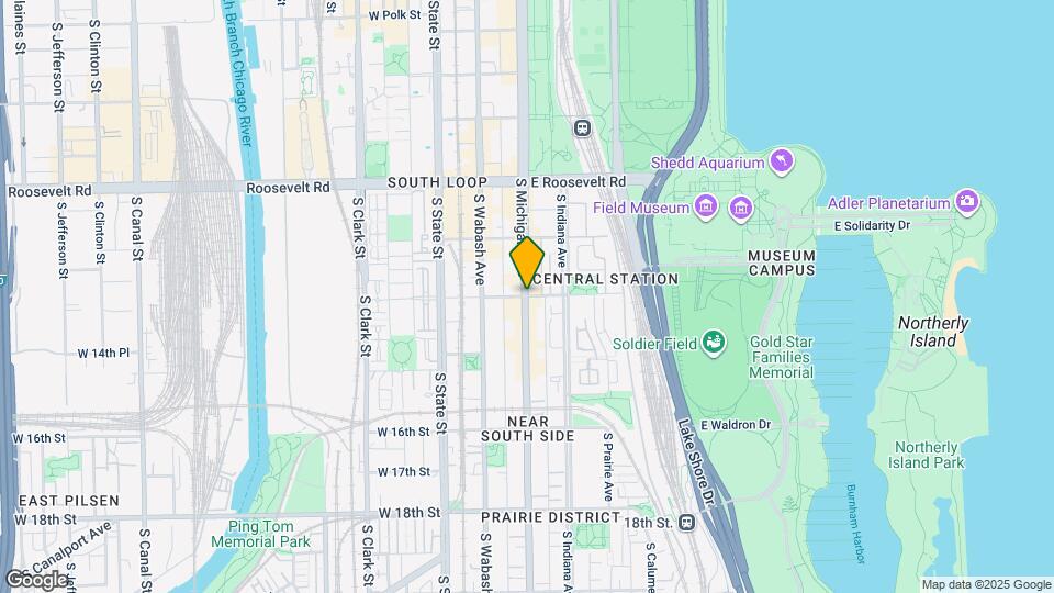 1277 S Michigan Ave Map and Location Details
