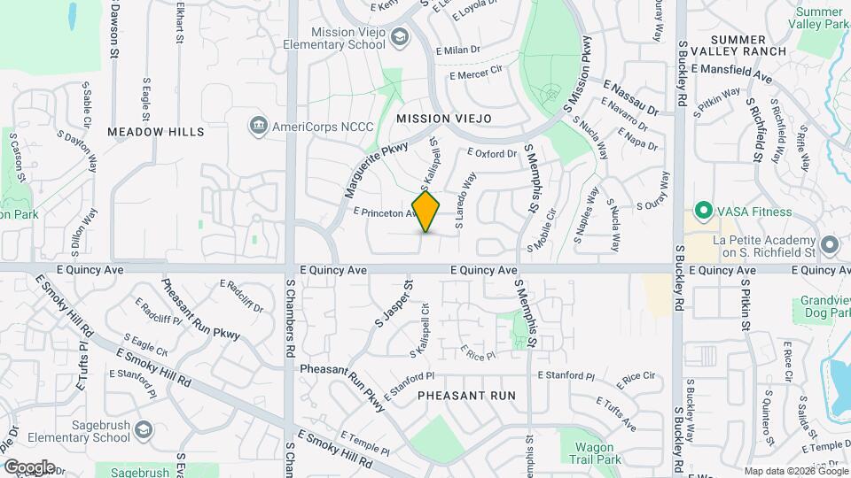 15894 E Purdue Dr Map and Location Details