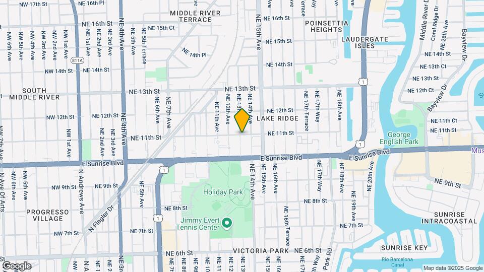 1044 NE 13th Ave-Unit -1044 Map and Location Details