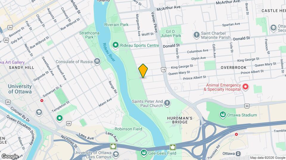 1079 N River Rd, Unit 1 Map and Location Details