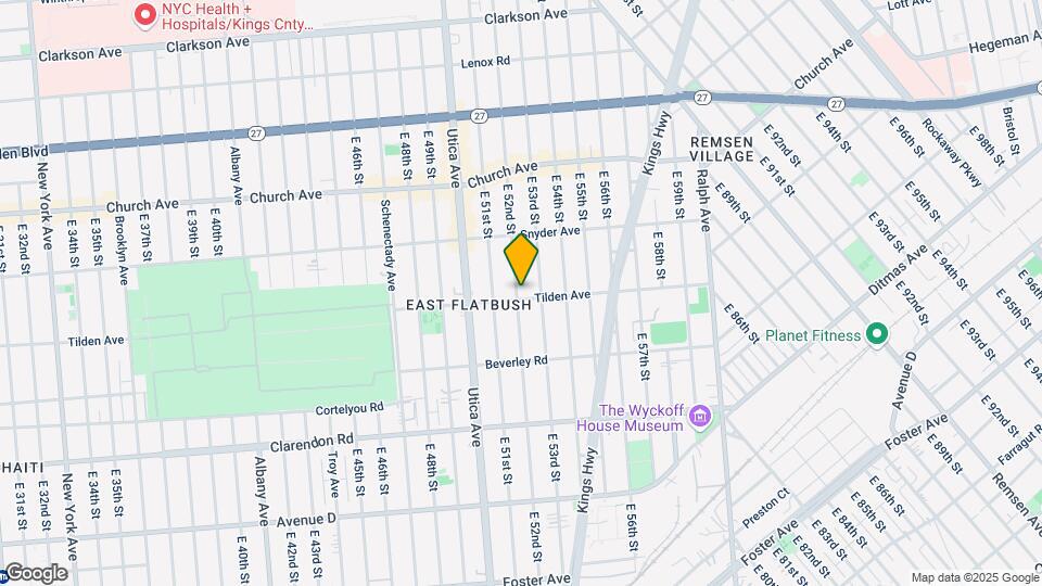 491 E 52nd St Map and Location Details