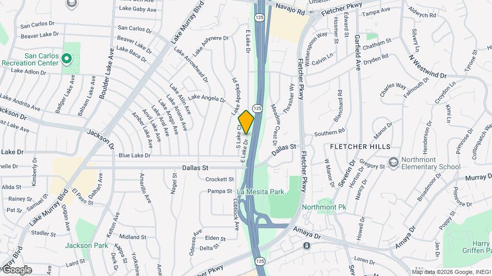6256 E Lake Dr Map and Location Details