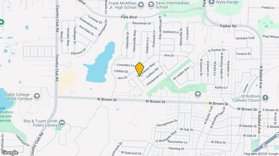 915 Greene Way Map and Location Details