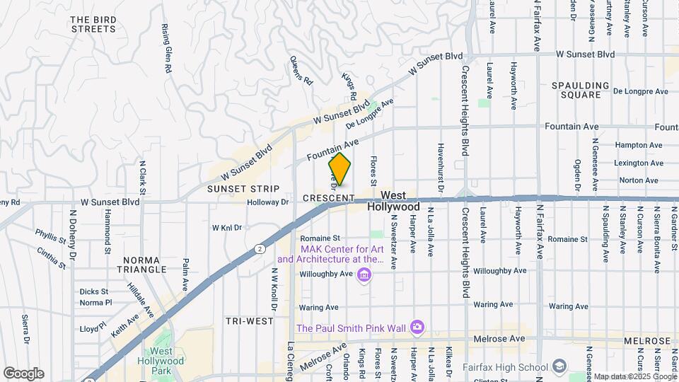 1112 N Olive Dr Map and Location Details