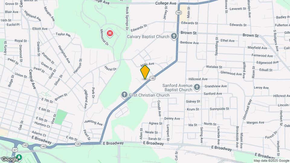 904 Washington Ave Map and Location Details