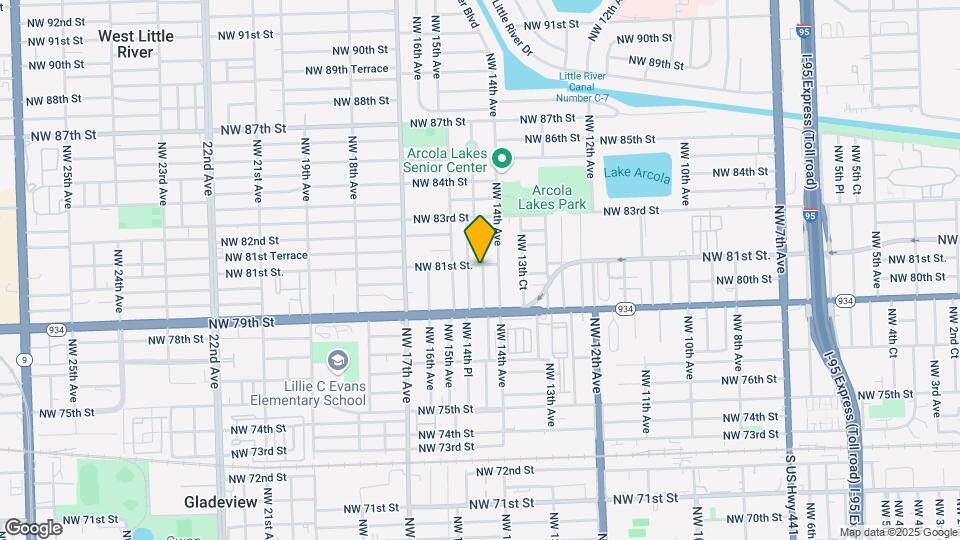 8092 NW 14th Ct Map and Location Details