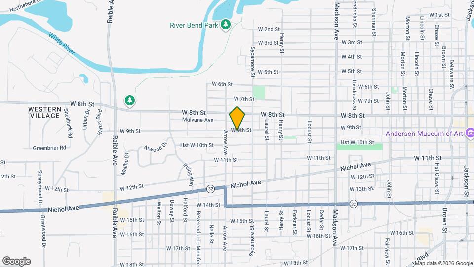 1631 W 9th St Map and Location Details