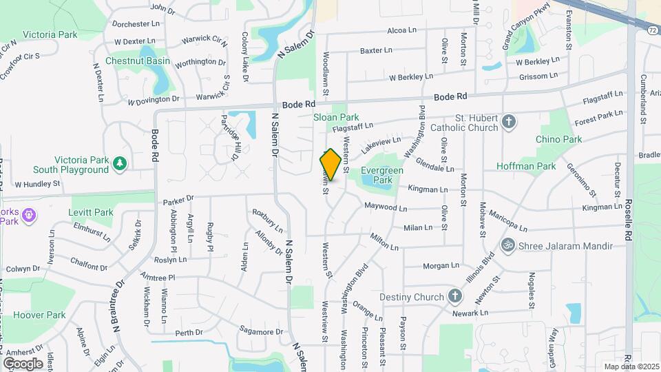 585 Woodlawn St Map and Location Details