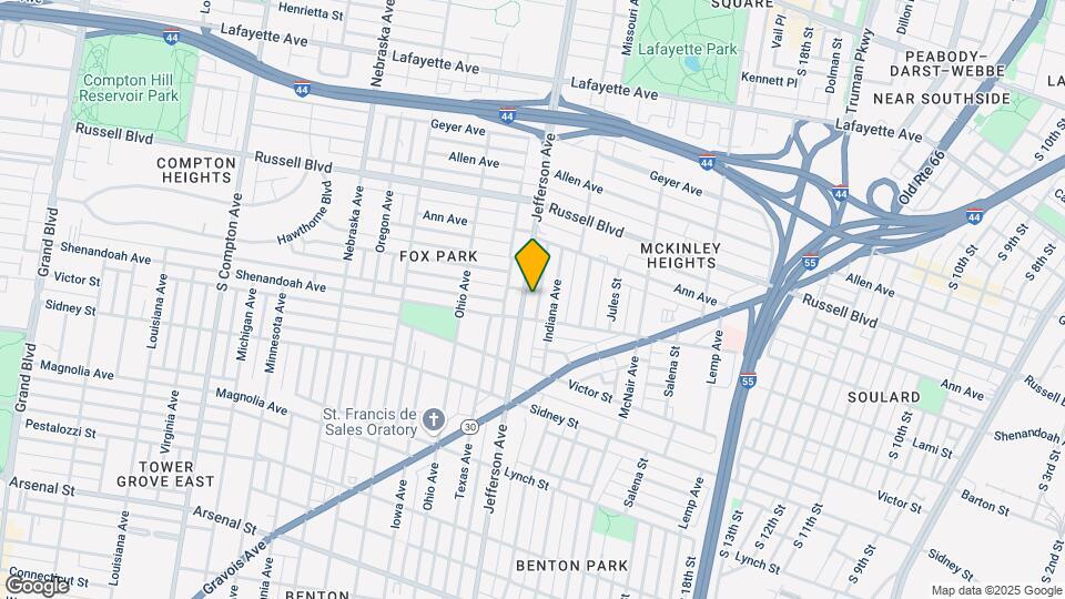 2262 S Jefferson Ave Map and Location Details