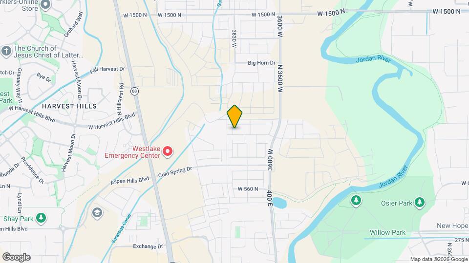 3886 W 860 N Map and Location Details