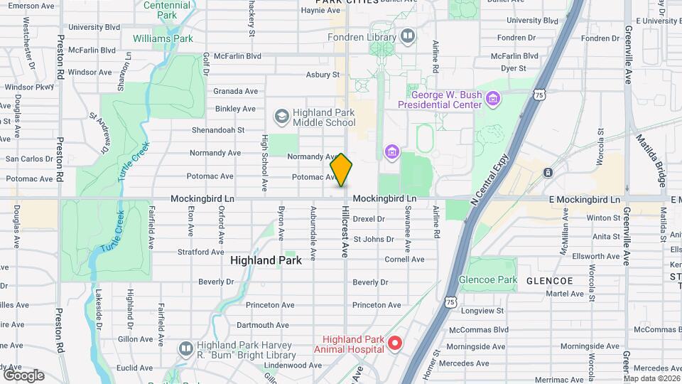 5501 Hillcrest Ave Map and Location Details