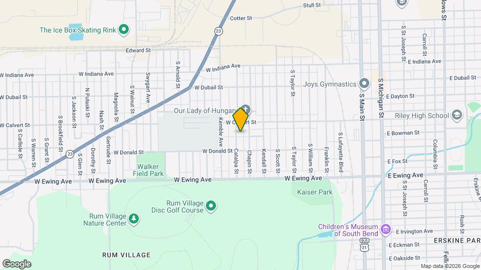 1922 Catalpa St Mapa y Detalles de la Ubicación