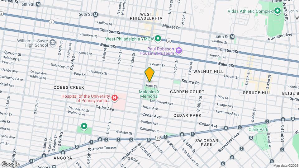 5131 Pine St, Unit 1 Map and Location Details