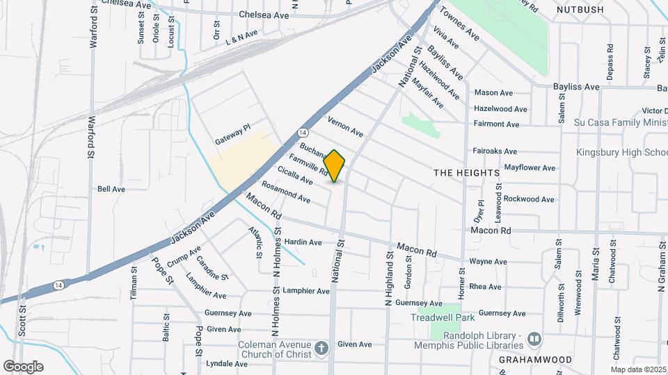 1184 Panama St Map and Location Details