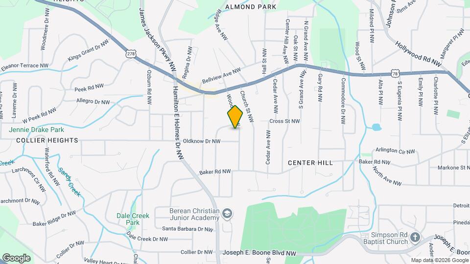 636 Woods Dr NW Map and Location Details