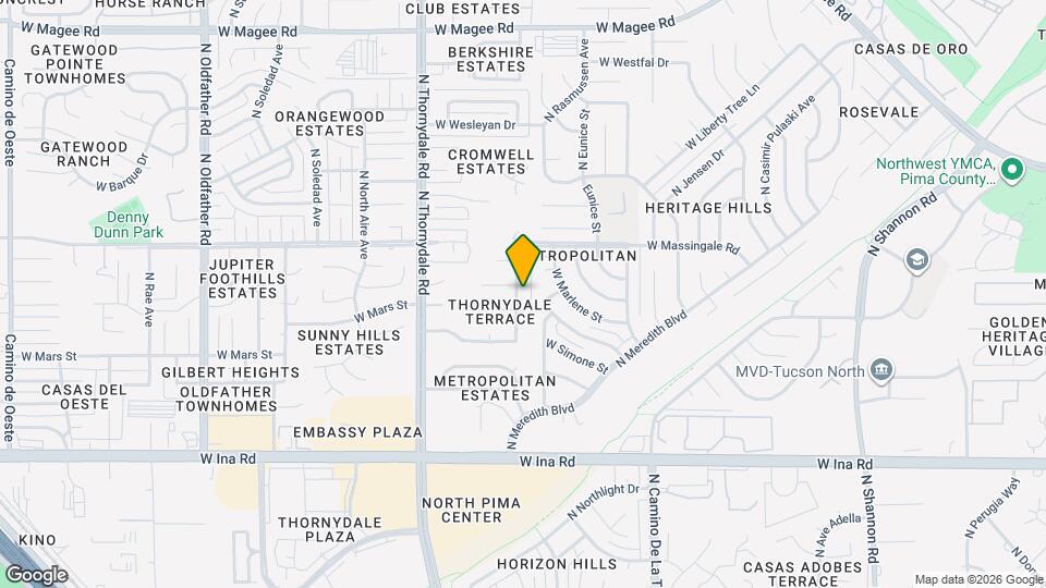 7510 N Thornwood Rd Map and Location Details