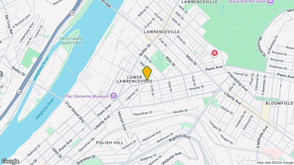 3647 Penn Ave Mapa y Detalles de la Ubicación