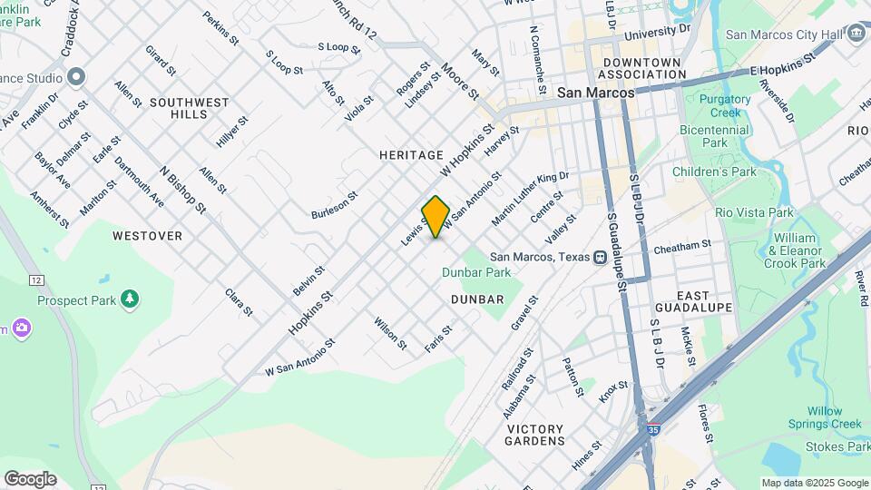 831 W San Antonio St Map and Location Details