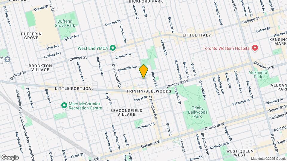 284 Ossington Av Map and Location Details