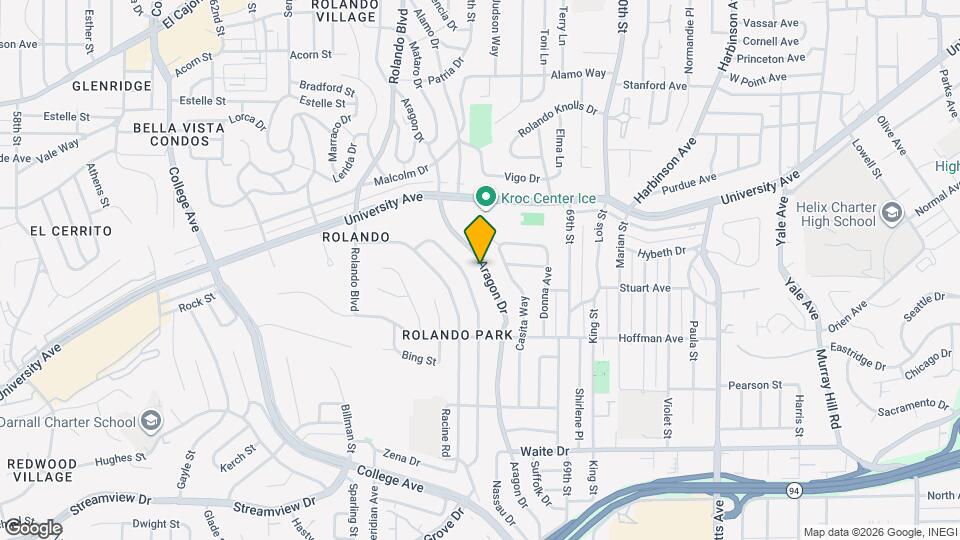 4122 Aragon Dr Map and Location Details