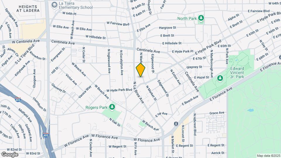 717 N. Market Street #1, North Inglewood, CA Map and Location Details